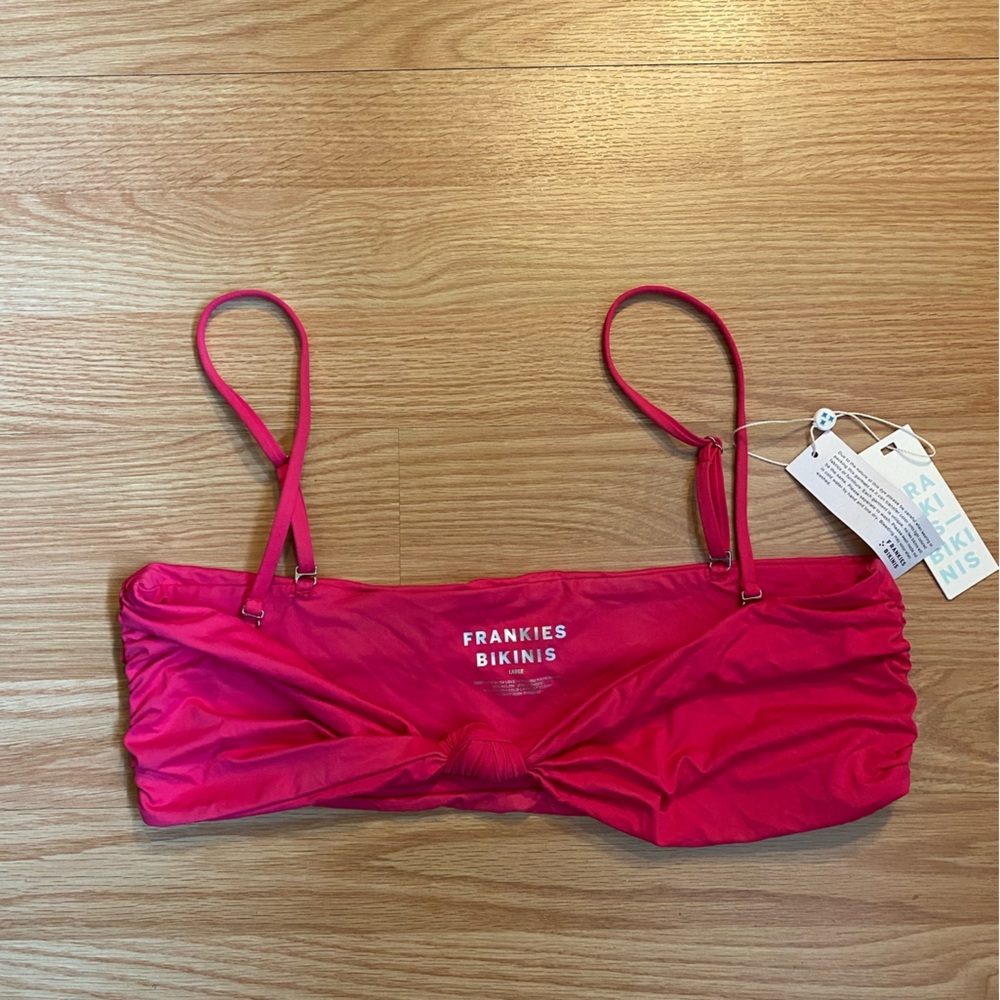 Frankies Bikinis Carrie Bandeau Bikini
Top Rosewood NWT - Picture 3 of 4